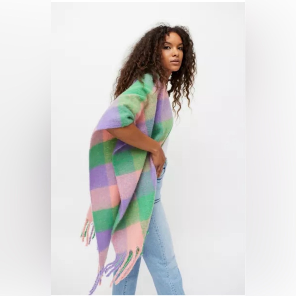 Autumn Plaid Ruana from Urban Outfitters